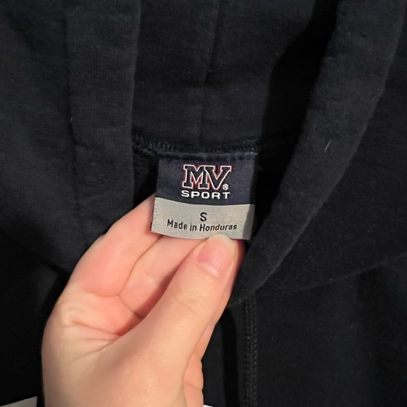 Navy Blue Sweatshirt Hoodie Butler University Bulldogs MV Sport Size Small - Picture 6 of 6